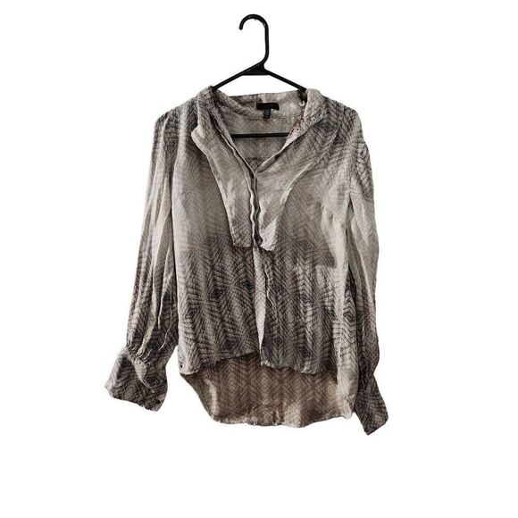 Joe's M snakeskin print blouse - Picture 1 of 7